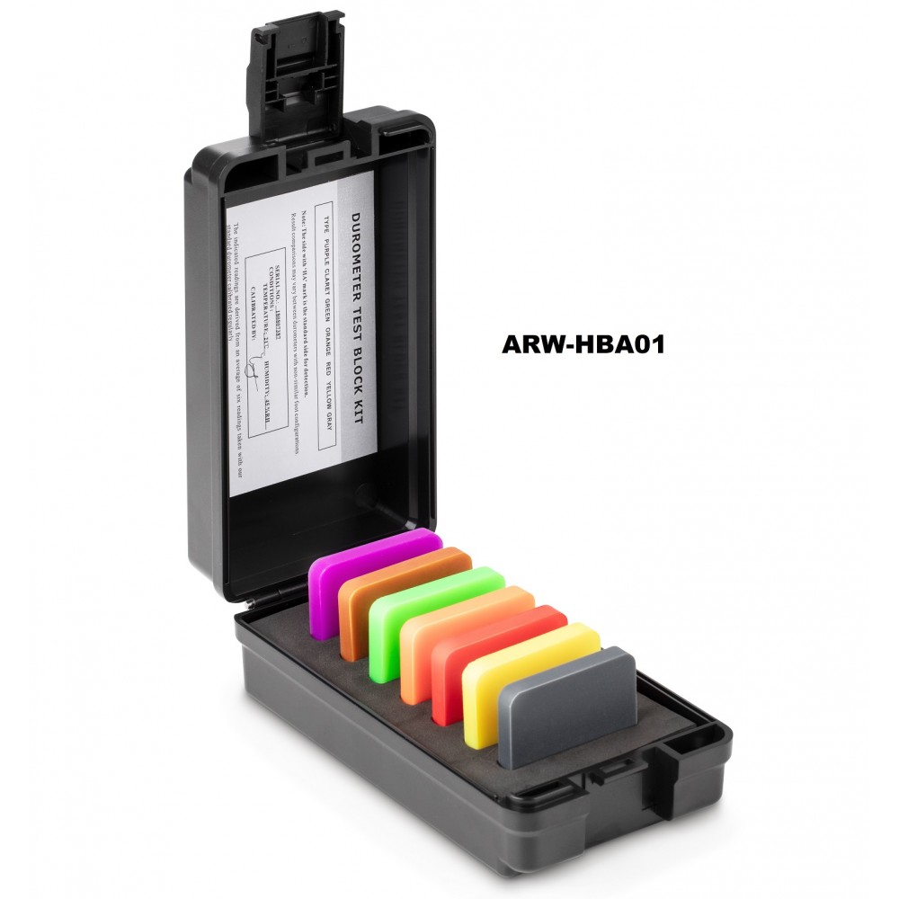 Hardness control specimens for Shore